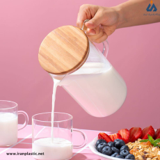 پارچ پیرکس درب چوبی مانیا پلاستیک 505005