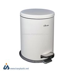 سطل زباله 15 لیتری استیل درب آرام بند دار سرکوله
