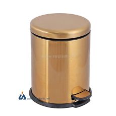 سطل زباله 5 لیتری استیل در آرامبند دار سرکوله 5S