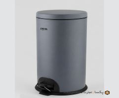 سطل زباله پدالی استیل 30 لیتر طوسی مات متالیس