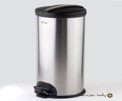 سطل زباله استیل در پلیمری 30 لیتری متالیس
