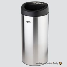سطل زباله زیر سیگاری دار استیل 25 لیتری متالیس